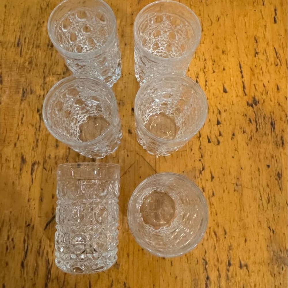 Set of 6 American Cut AMC13 Cut Heavy Crystal Whiskey Tumbler/SHOT Glasses